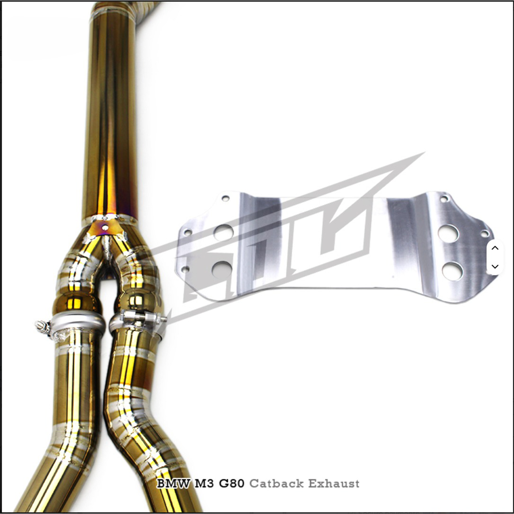 Valved Titanium Catback Exhaust System for BMW M3 M4 G80 G82 3.0T - Bull Boost Performance