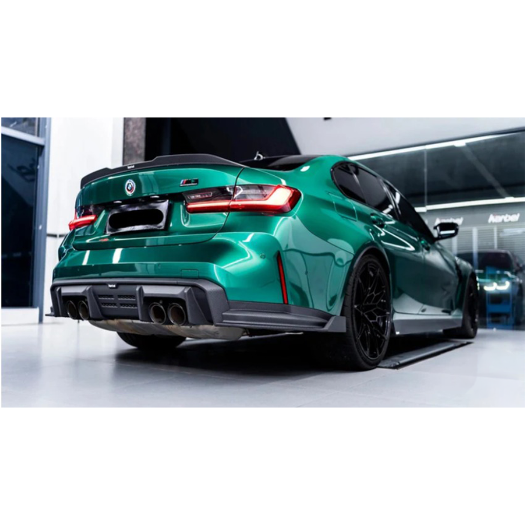 Carbon Fiber V2 Rear Diffuser & Canards for BMW G80 M3 - Bull Boost Performance