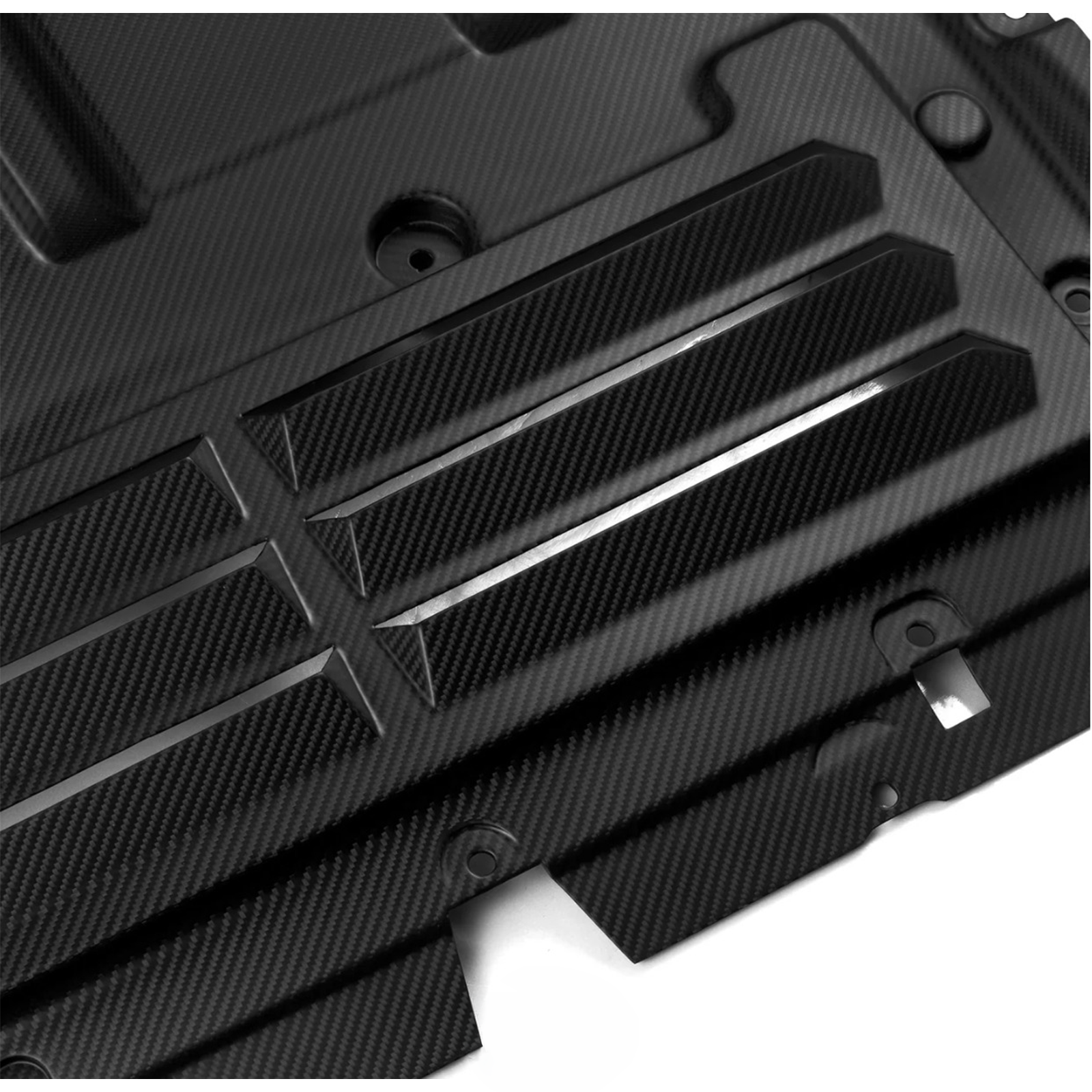 Pre Preg Carbon Fiber Oil Cooler Skid Plate for BMW G90 G99 M5 - Bull Boost Performance
