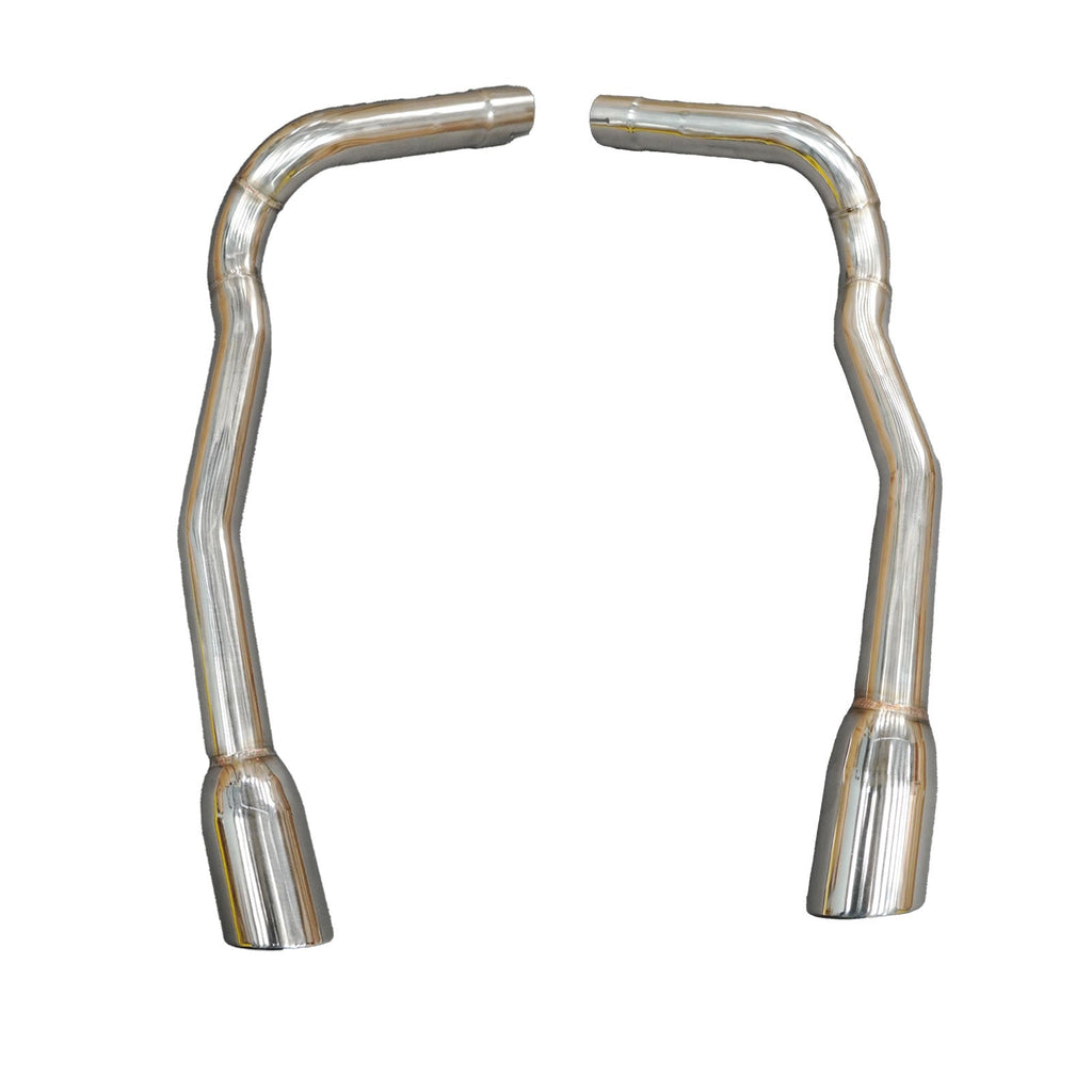 Racing Exhaust Rear Axleback Pipes for 03-08 Jaguar S-Type Performance Sound - Bull Boost Performance