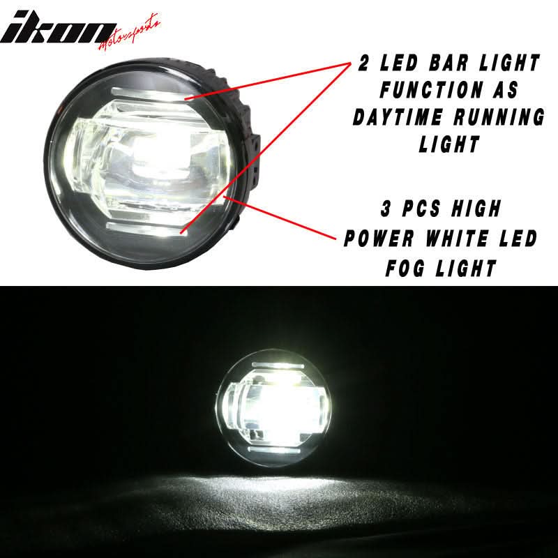 Fits 16-18 Civic Daytime Running Lights Fog Cover Lamp