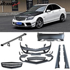 2008-2011 Benz W204 Black-Series Conversion Front Rear BodyKit PP