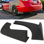 Universal Fitment Textured Black Front Rear Bumper Lip Splitters PP