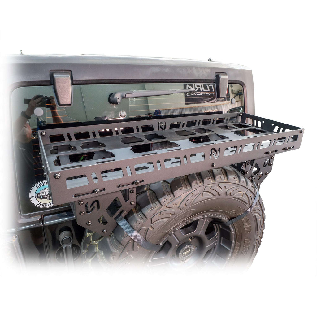 Turn Offroad Spare Tire Storage Rack for Universal Externally Mounted Spare Tires