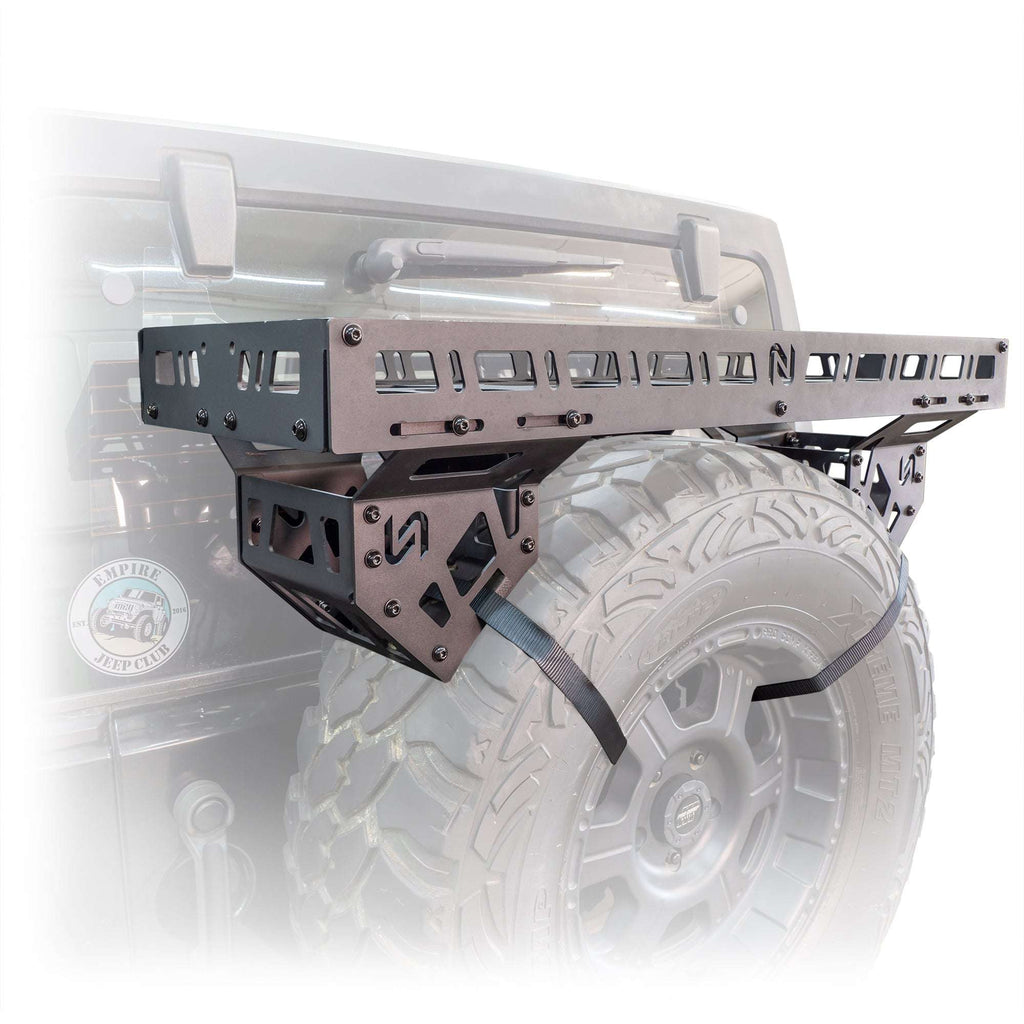 Turn Offroad Spare Tire Storage Rack for Universal Externally Mounted Spare Tires
