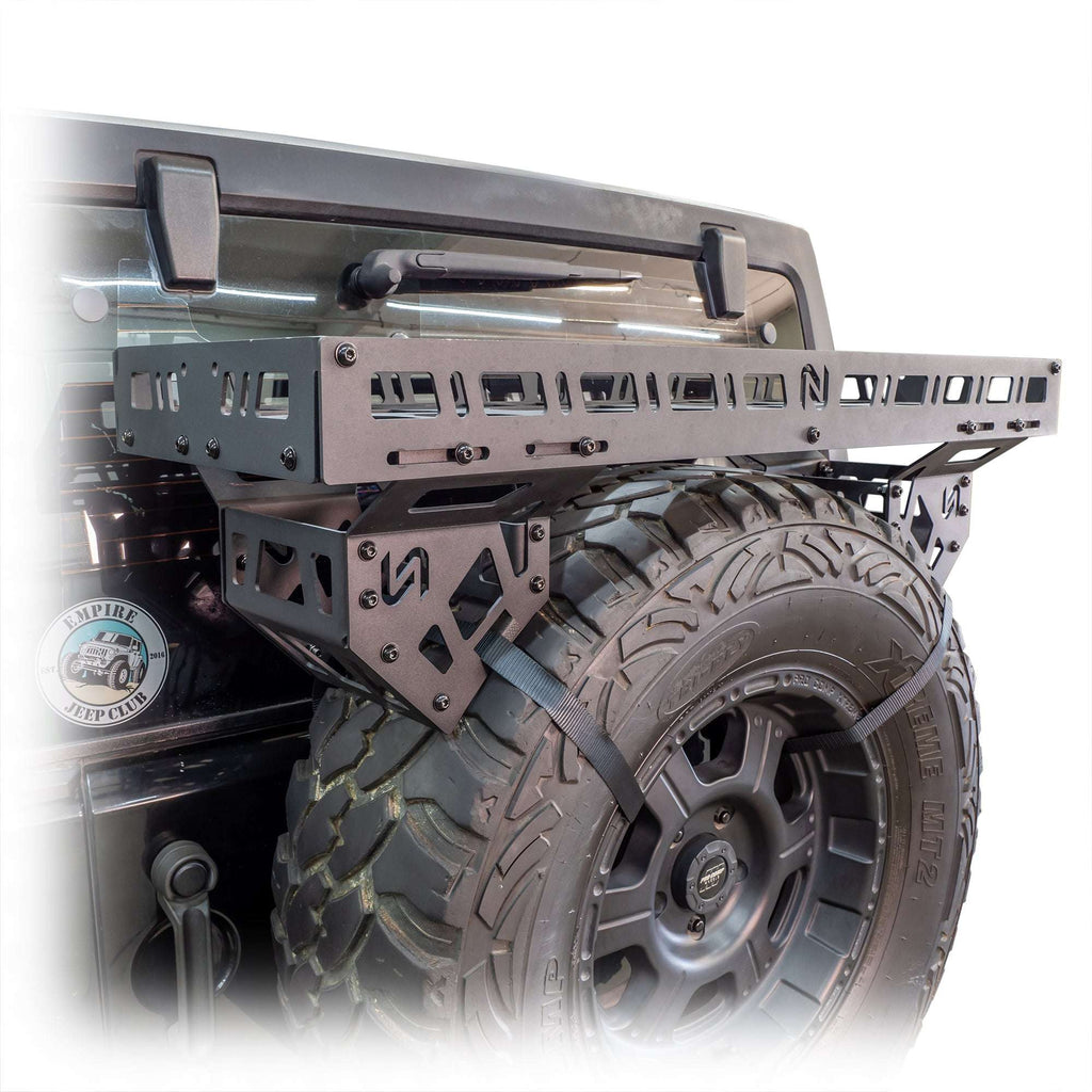 Turn Offroad Spare Tire Storage Rack for Universal Externally Mounted Spare Tires