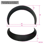 Universal Fit 90MM 2PC Rear Fender Flares Wide Body Wheel Arches PP