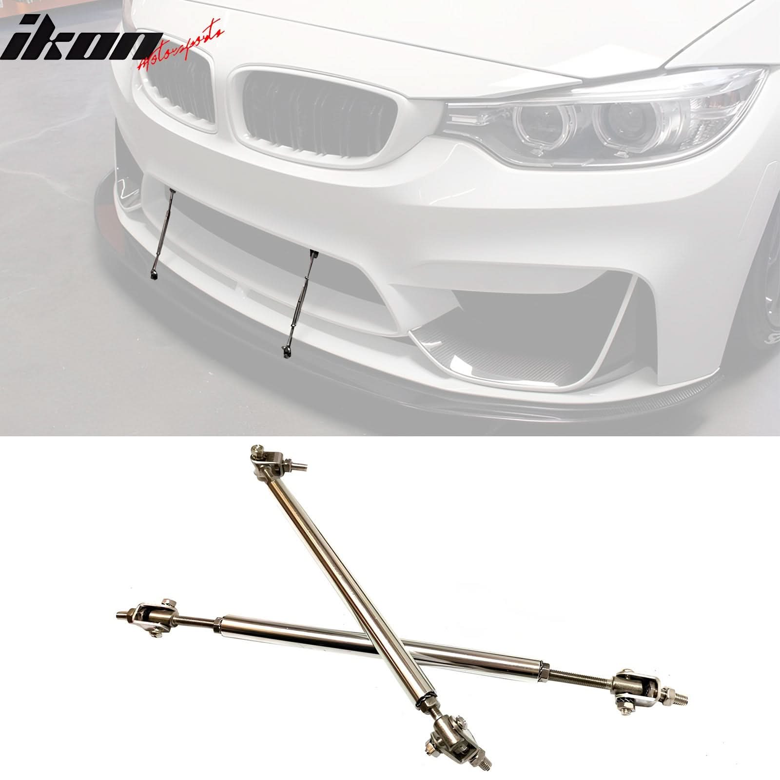 Universal Adjustable Splitter Rods Silver Stainless Steel 7-9 Inch