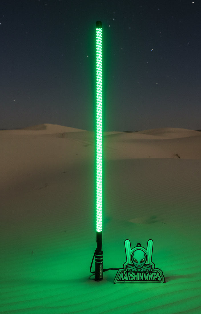 V2 Black Out LED Whip: The Ultimate Stealth Single