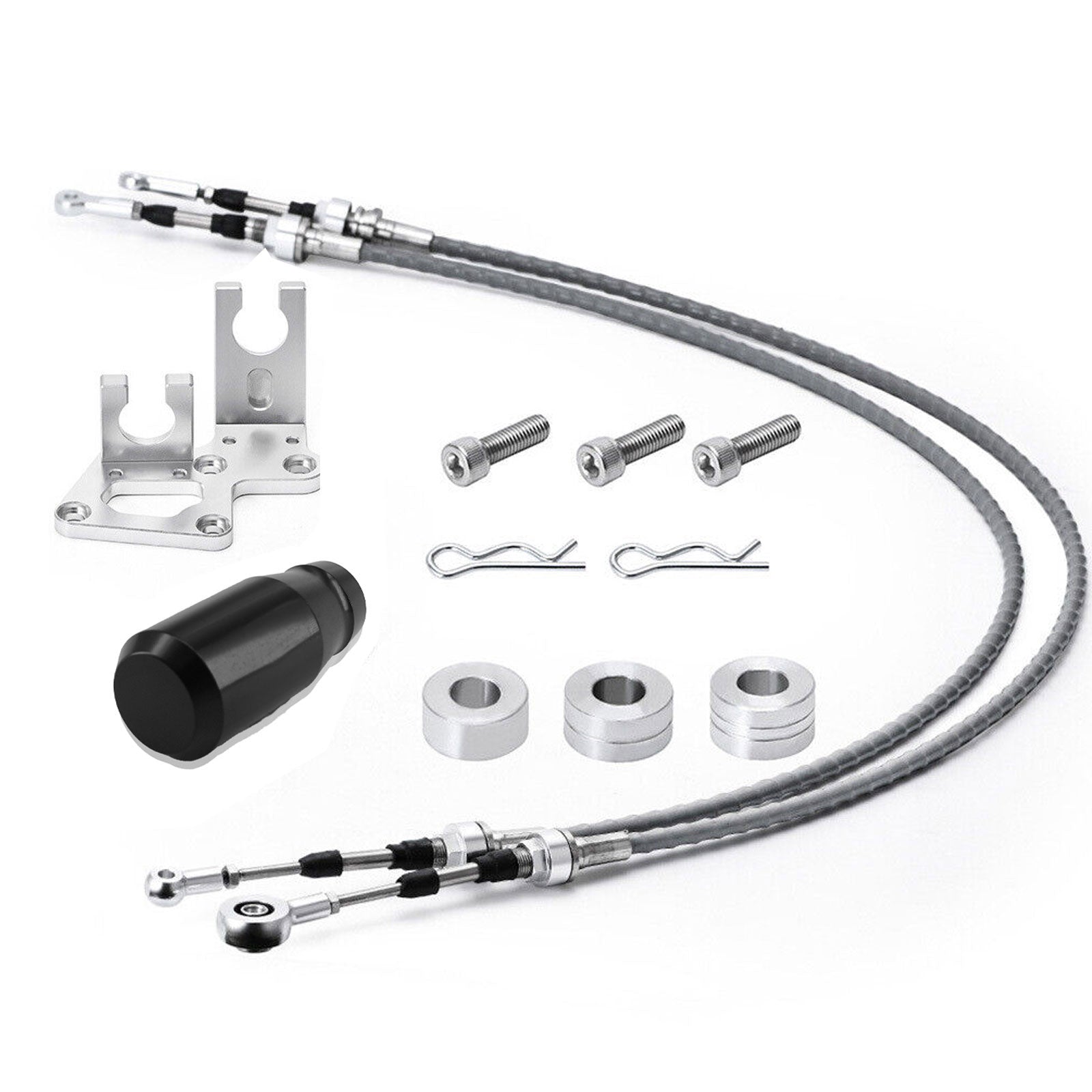 Acura RSX Shifter Cables Trans Bracket Shifter K20 K24 K Swap EG EK K-Series Honda Civic CRX - Bull Boost Performance