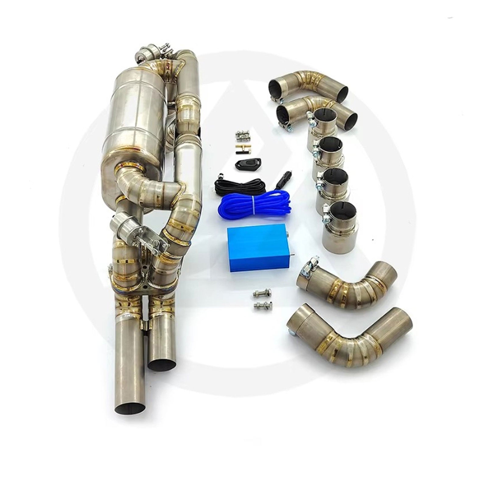 Valved Titanium Catback Exhaust System for Ferrari 360 Modena Spider F360 3.6L - Bull Boost Performance