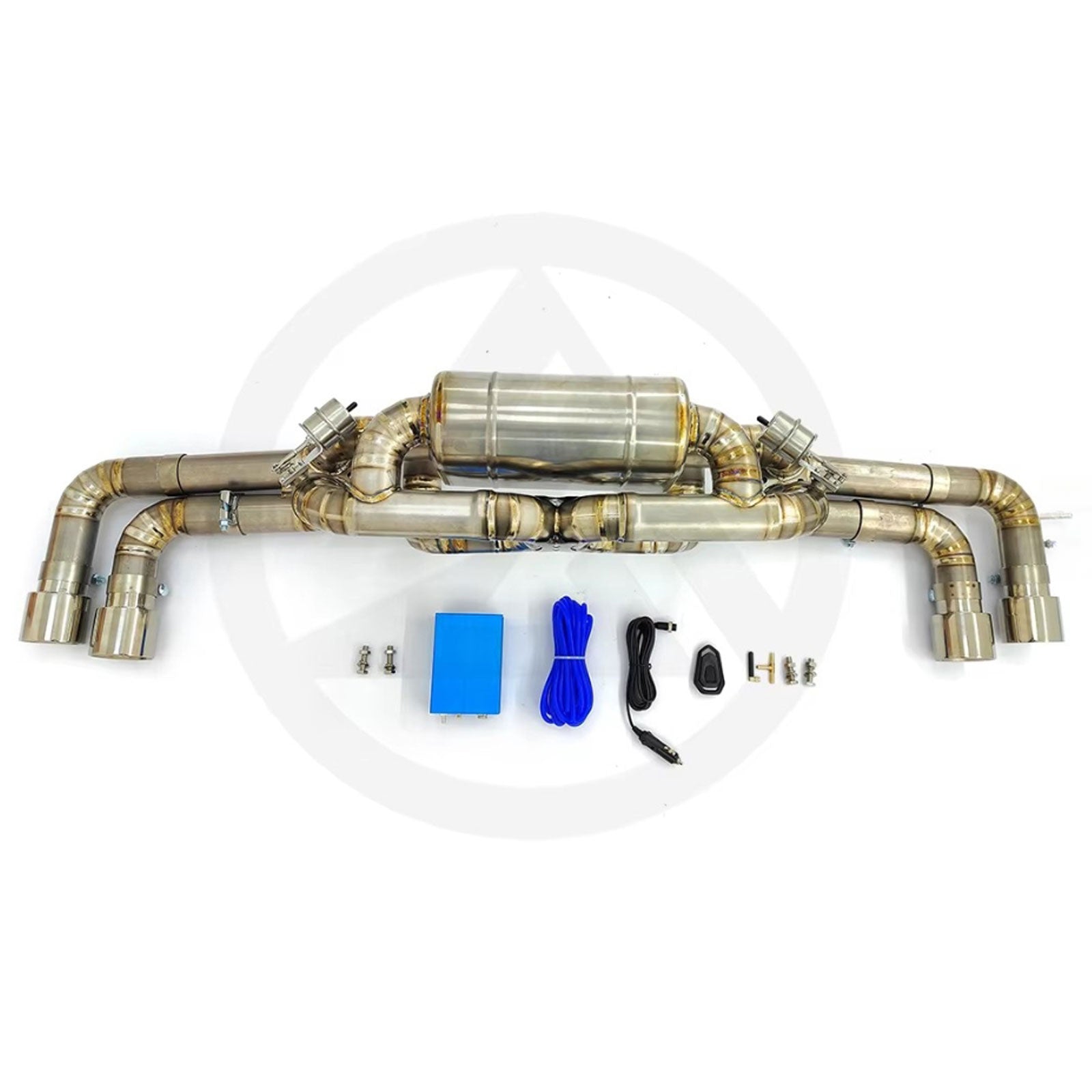 Valved Titanium Catback Exhaust System for Ferrari 360 Modena Spider F360 3.6L - Bull Boost Performance