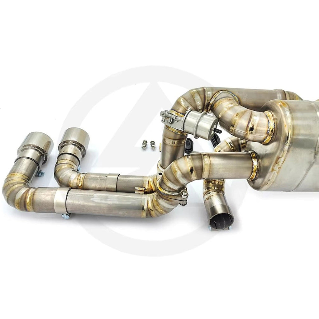 Valved Titanium Catback Exhaust System for Ferrari 360 Modena Spider F360 3.6L - Bull Boost Performance