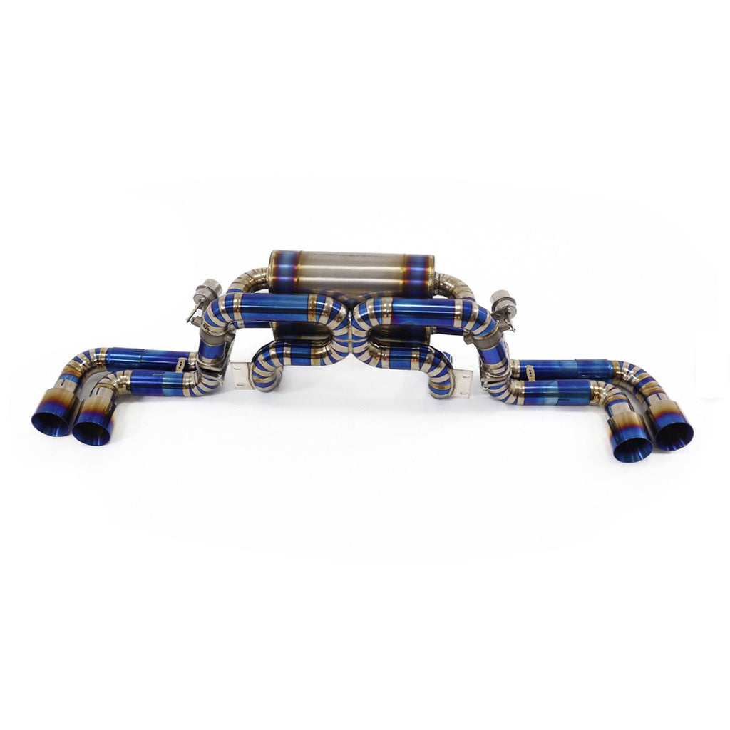 Valved Titanium Catback Exhaust System for Ferrari 360 Modena Spider F360 3.6L - Bull Boost Performance
