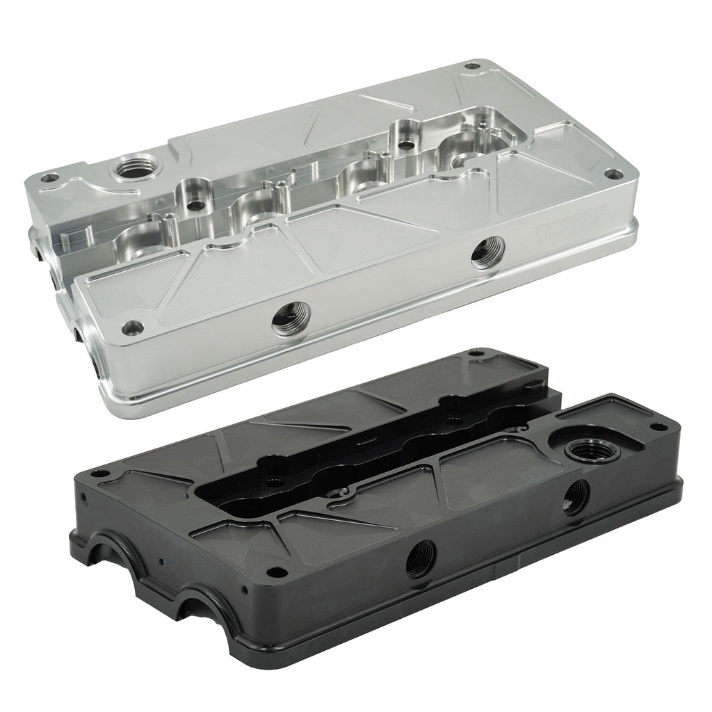 Billet B Series Vented Valve Cover Baffle B16 B18 AN10 For Honda Acura DOHC Vtec - Bull Boost Performance