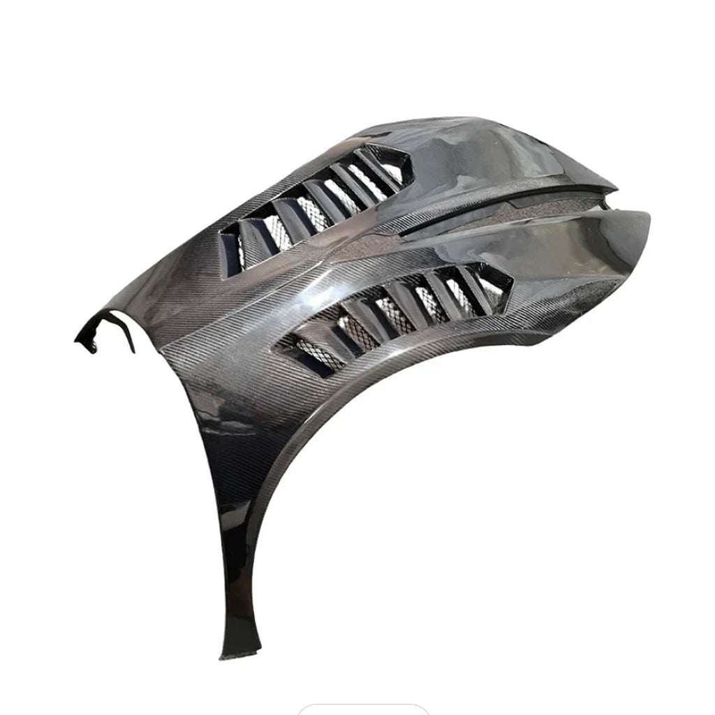 V Style Full Carbon Fiber Vented Front Fenders for Lamborghini Huracan LP 580 LP 610 - Bull Boost Performance