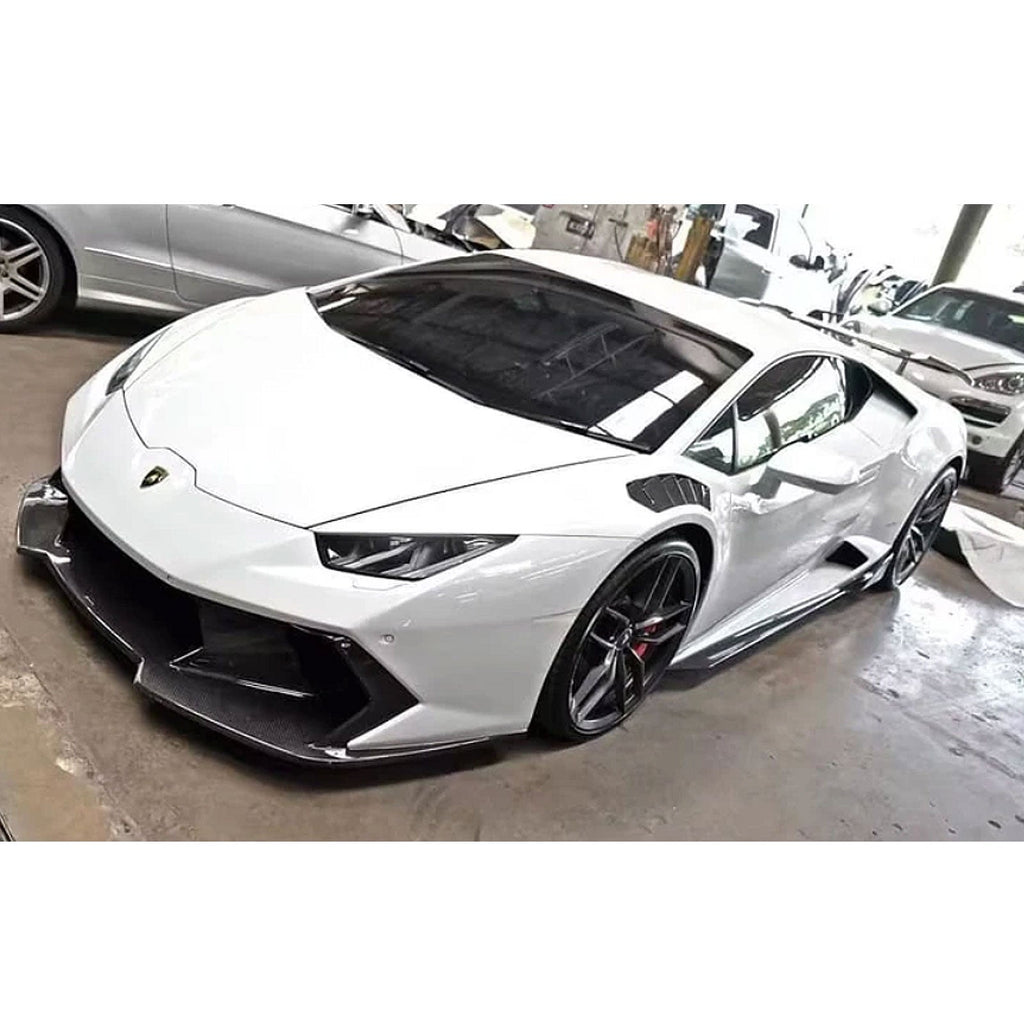 V Style Carbon Fiber Vented Front Fenders for Lamborghini Huracan LP 580 LP 610 - Bull Boost Performance