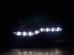 Volkswagen Golf 4 Black LED Headlights with Daytime Running Lights (1998 - 2003)