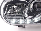 Volkswagen Golf 4 Chrome LED Headlights with Daytime Running Lights (1997 - 2003)