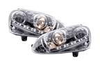 Volkswagen Golf 5 Chrome LED Headlights with Daytime Running Lights (2003 - 2008)