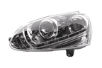Volkswagen Golf 5 Chrome LED Headlights with Daytime Running Lights (2003 - 2008) - With R87 approval