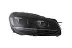 Volkswagen Golf 6 MK6 Black Demon Eyes Projector Headlight (2008 - 2014)