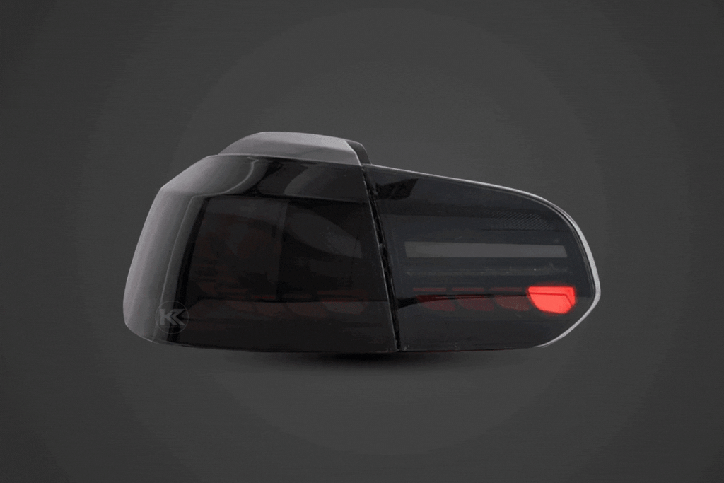 Volkswagen Golf MK6 Smoke and Red Dynamic Lighting OLED Taillights (2008 - 2014)