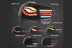 Volkswagen Golf MK6 Smoke and Red Dynamic Lighting OLED Taillights (2008 - 2014)