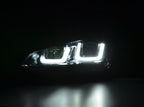 Volkswagen Golf Mk7 Black LED Headlights - R Style Chrome (12-17)