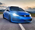 Volkswagen Golf Mk7 Black LED Headlights - R Style Chrome (12-17)