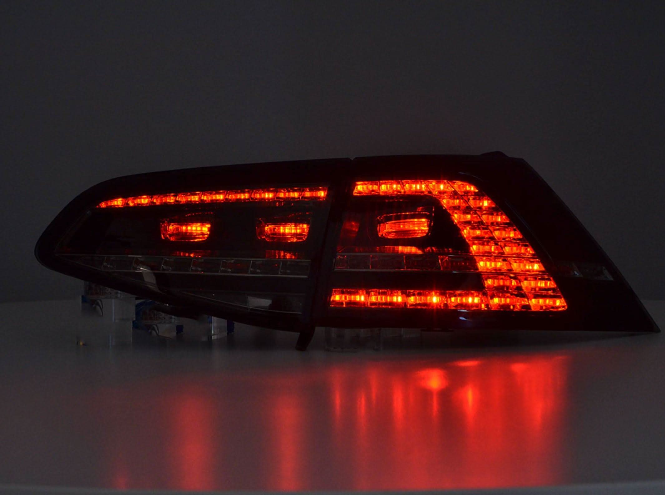 Volkswagen MK7 Golf/GTI/R - Black/Smoke LED Tail Lights (2012-2017)