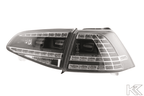 Volkswagen MK7 Golf/GTI/R - Clear/Black LED Tail Lights for Halogen Models (2012-2017)
