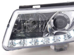 Volkswagen Passat (B5 / 3B) Chrome LED Headlights with Daytime Running Lights (1997 - 2000)
