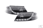 Volkswagen Passat (B5 / 3BG) Black LED Headlights with Daytime Running Lights (2000 - 2005)