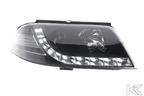 Volkswagen Passat (B5 / 3BG) Black LED Headlights with Daytime Running Lights (2000 - 2005)