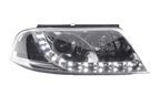 Volkswagen Passat (B5 / 3BG) Chrome LED Headlights with Daytime Running Lights (2000 - 2005)