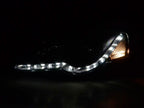 Volkswagen Passat (B6 / 3C) Black LED Headlights with Daytime Running Lights (2005 - 2010)