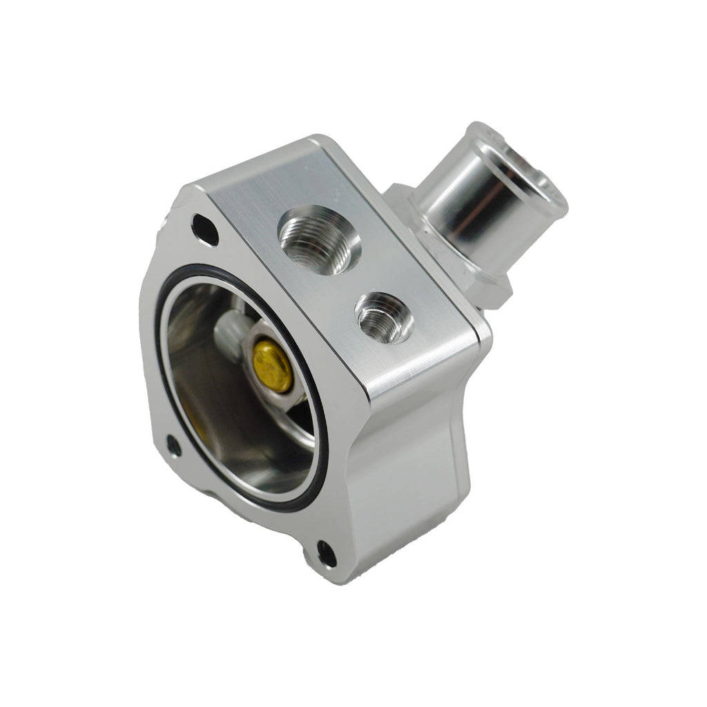 K20 K24 K Series Direct Water Pump Mount V2 Swivel Neck Thermostat Housing 16AN - Bull Boost Performance