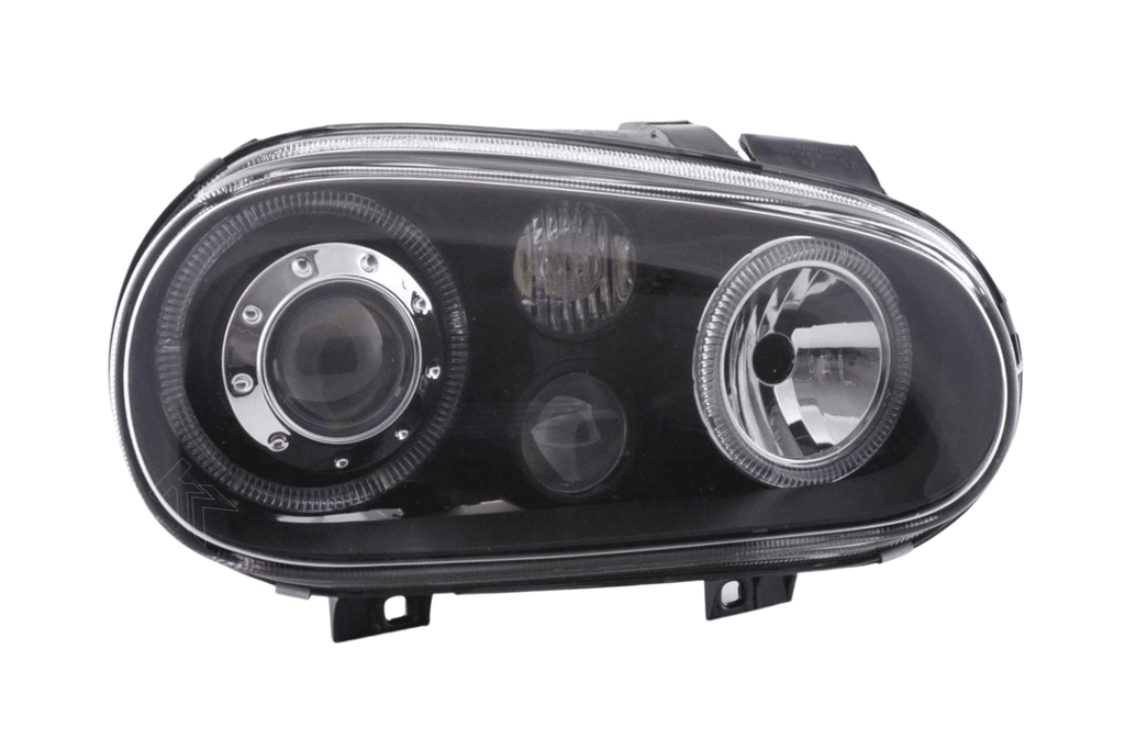 VW Golf 4 (1J) OE+ Black Angel Eyes Headlights- (1998-2003)