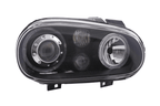 VW Golf 4 (1J) OE+ Black Angel Eyes Headlights- (1998-2003)