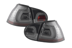 VW Golf 5 Mk5 Chrome Smoked LED Tail Lights (2003-2008)