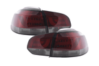 VW Golf Mk6 GTI LED Bar Red/Smoked Tail Lights V1 LED Indicators (2008-2014)