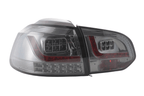 VW Golf Mk6 GTI LED Clear Smoked Tail Lights V2 LED Indicators (2008-2014)