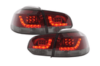 VW Golf Mk6 GTI LED Red Smoked Tail Lights V2 (2008-2014)