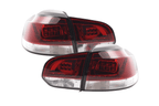 VW Golf Mk6 GTI LED Red Tail Lights V2 (2008-2014)