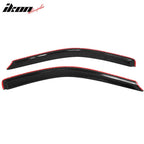 2009-2024 Dodge Ram Slim Style Smoke Tinted Window Visors Acrylic 2PC