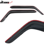2007-2018 Jeep Wrangler Slim Style Smoke Tinted Visor Windows Acrylic
