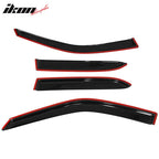 1998-2002 Toyota Corolla Sedan Window Visor Slim Style Acrylic 4Pc Set