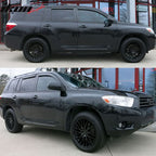 2008-2013 Toyota Highlander Acrylic 4PC Window Visors Tape On Guard