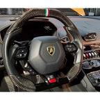 Custom Alcantara Red Steering Wheel for Lamborghini Huracan LP580 LP610 LP640 EVO STO - Bull Boost Performance
